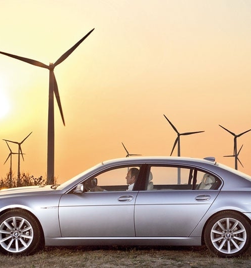 Car that runs on sustainable energy