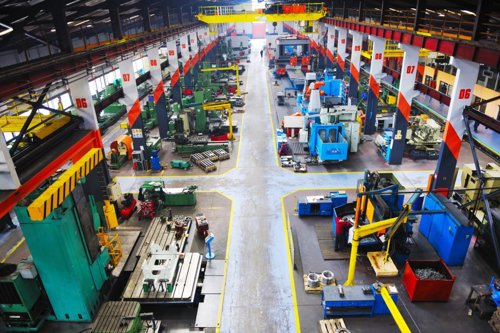 Fabriek in de metaalindustrie
