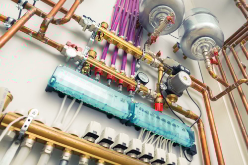 Plastics Piping Systems inside buildings for heating systems