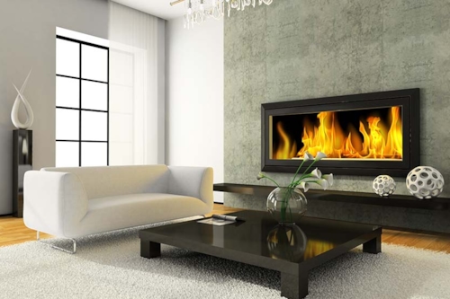 Houthaard in moderne woning