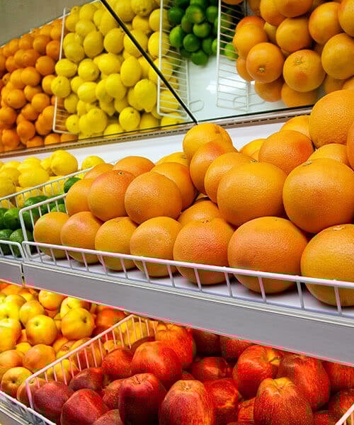 Fruit in the supermarket