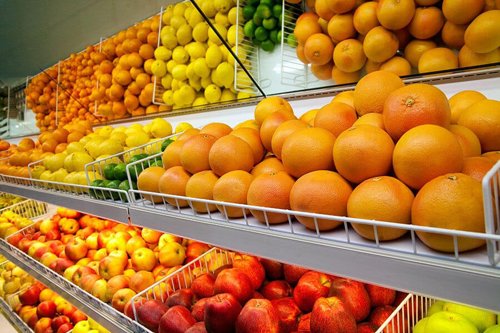 Fruit in the supermarket