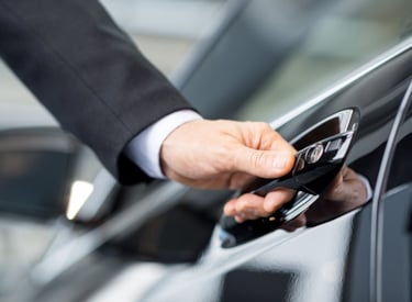 Opening the car