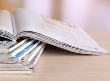 A stack of magazines