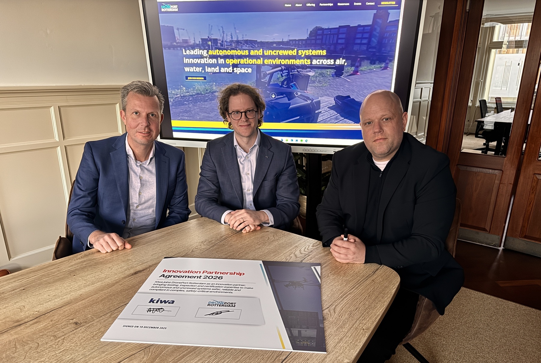 Kiwa en DronePort Rotterdam werken samen aan drone- en AI-inspecties in heel Europa
