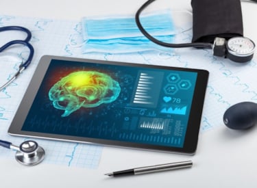 Tablet met medische gegevens