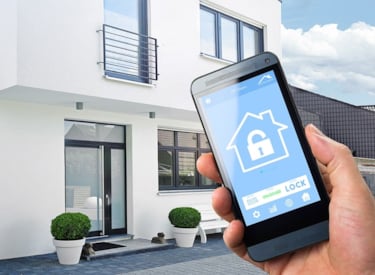 Home security, controllable with your phone