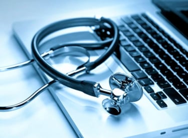 Stethoscope on a tablet