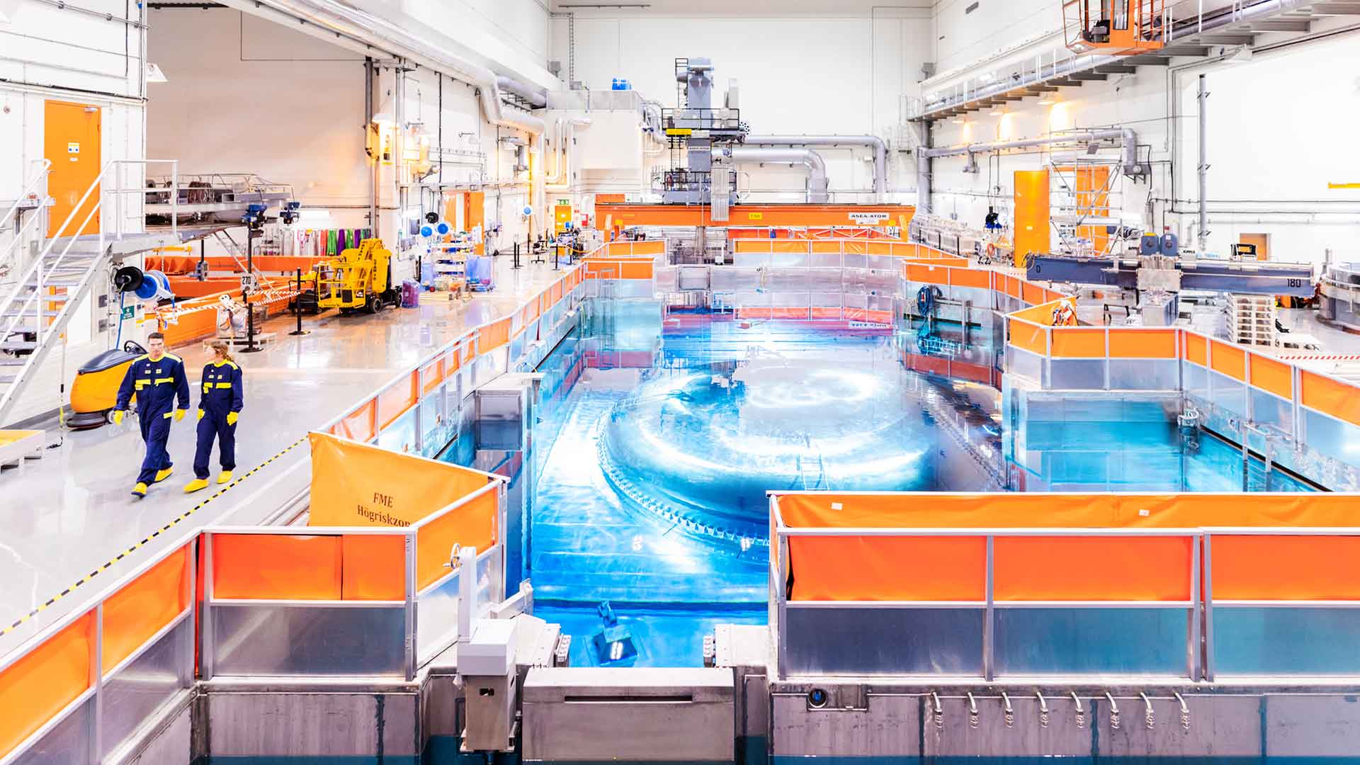 Reaktorhallen i Oskarshamns kärnkraftverk, reaktor 3. 